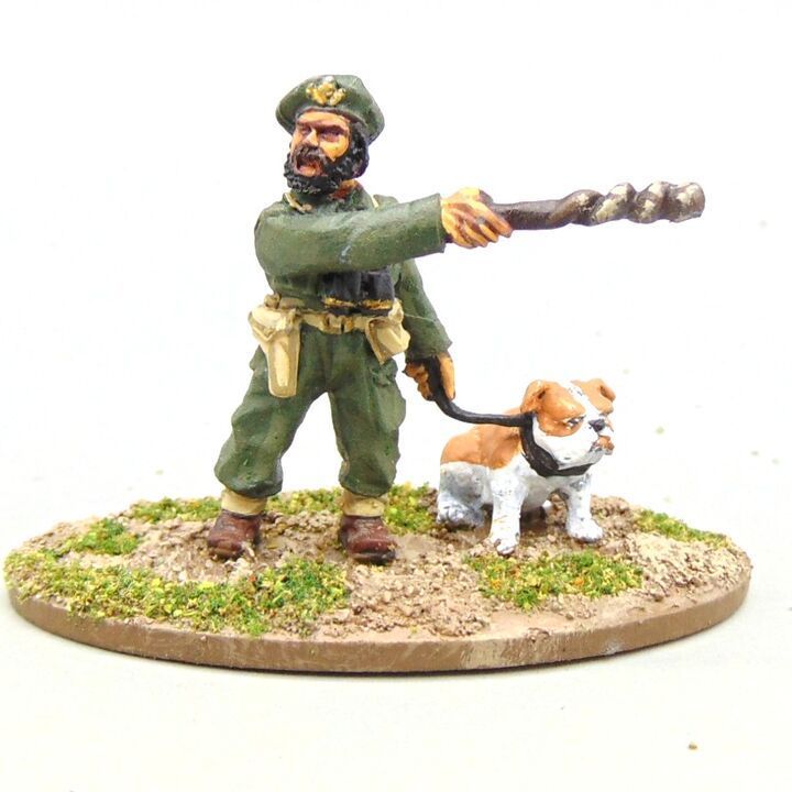 Grade C - Warlord Games - WW2 - British D-Day Beach Master, Captain Maud RN, with dog Grade C - Warlord Games - WW2 - British D-Day Beach Master, Captain Maud RN, with dog
