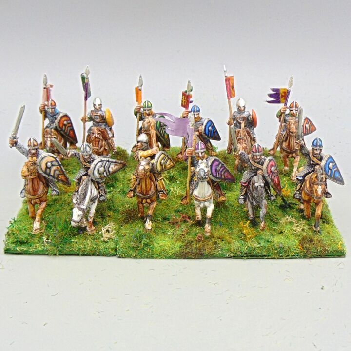 Grade C - Wargames Foundry - Dark Ages - Mounted Norman Knights Unit Grade C - Wargames Foundry - Dark Ages - Mounted Norman Knights Unit