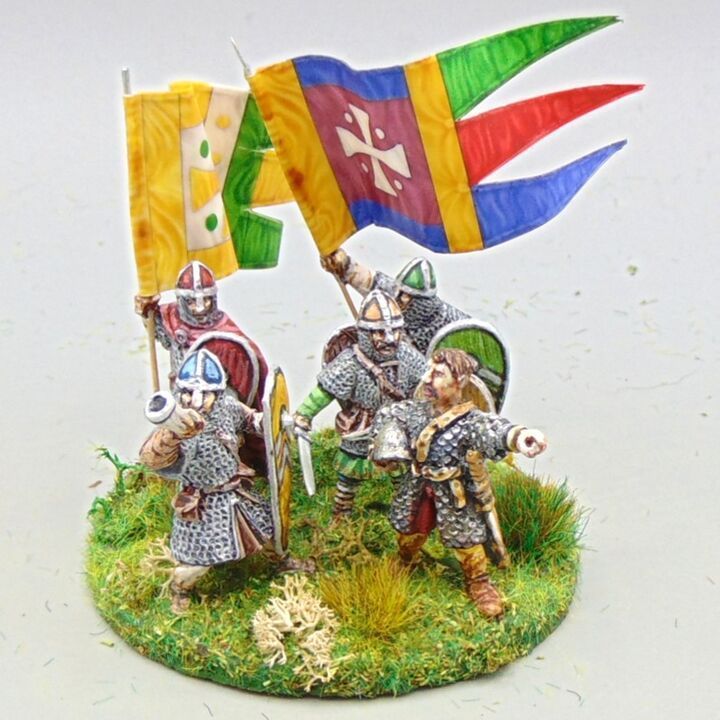 Grade C - Wargames Foundry - Dark Ages - Norman Army Command Group Grade C - Wargames Foundry - Dark Ages - Norman Army Command Group