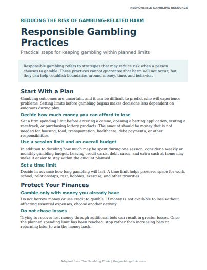 What is Responsible Gambling? - TGC