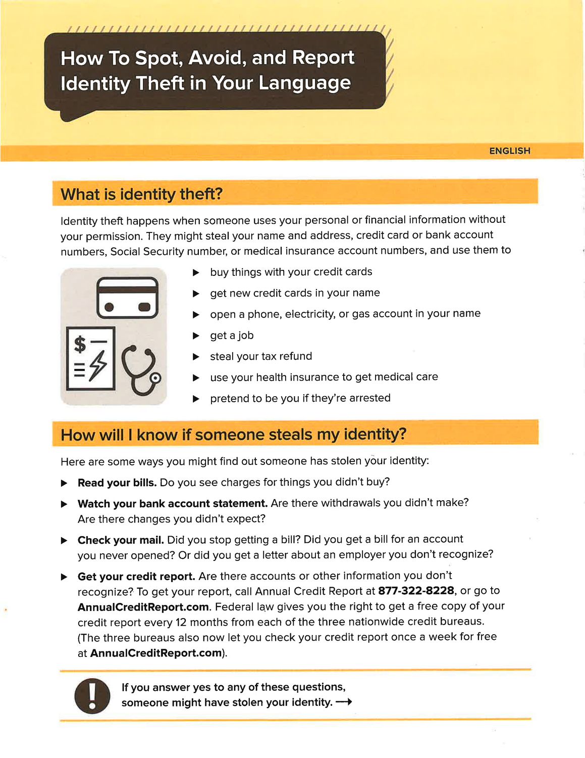 How to Spot, Avoid, and Report Identity Theft in Your Language - FTC