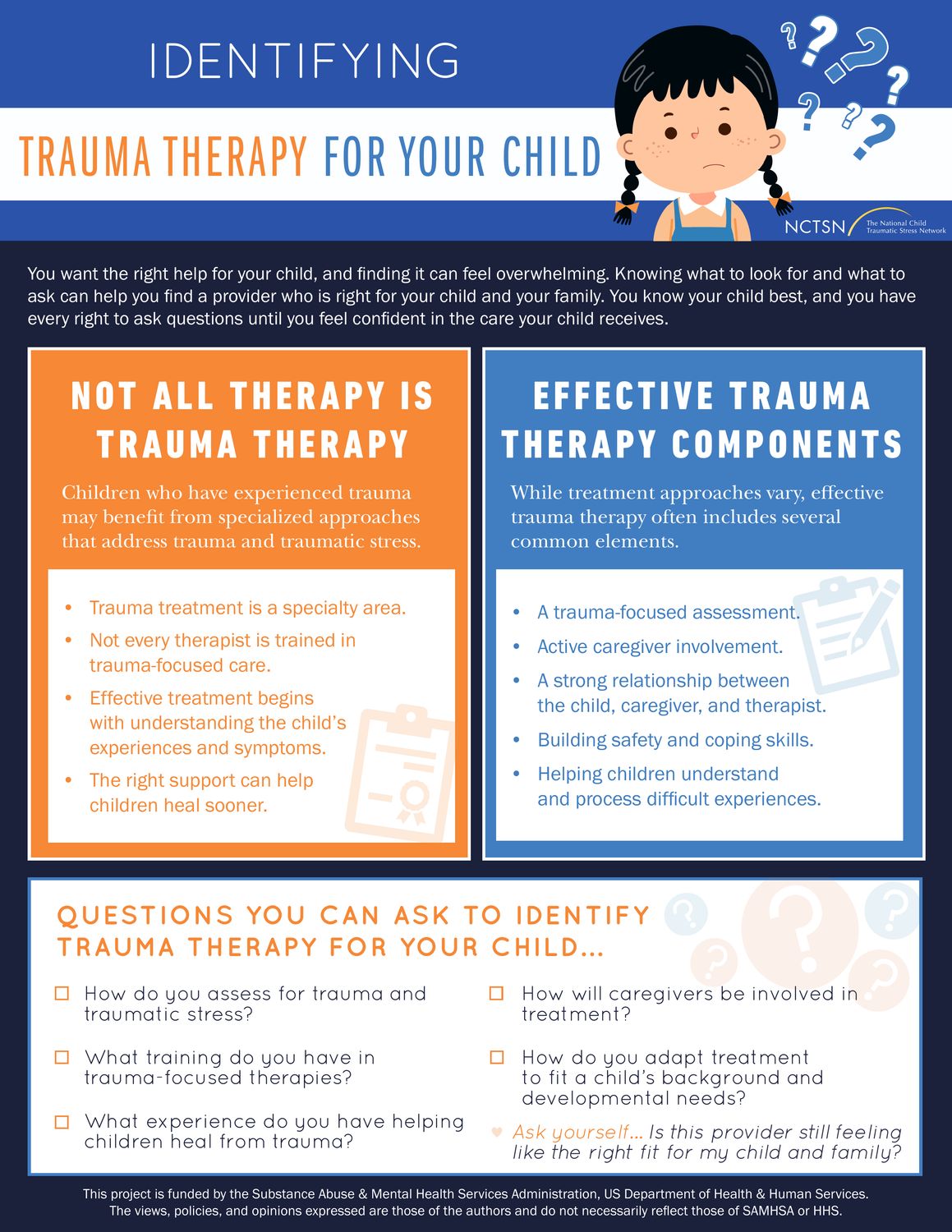 ​Identifying Trauma Therapy for Your Child