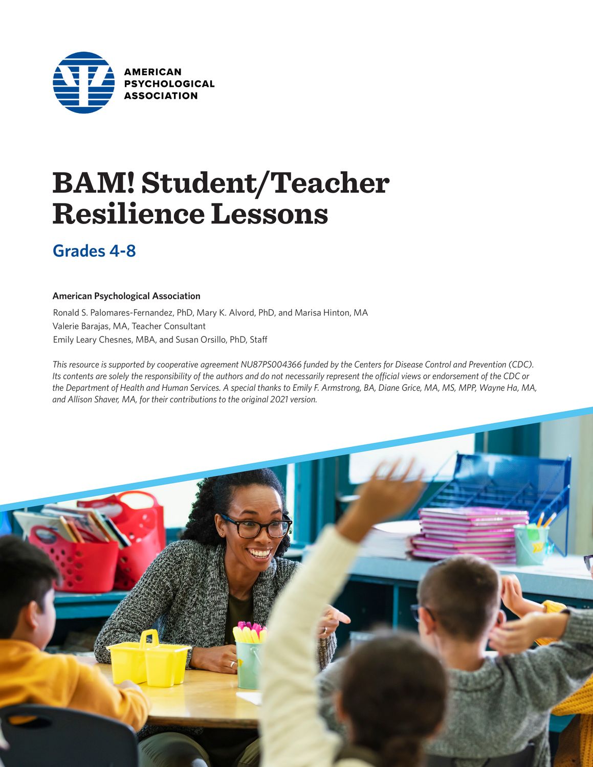 BAM! Student/Teacher: Resilience Lessons Grades 4-8