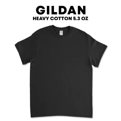 100% Cotton Black T Shirt Solid Colors