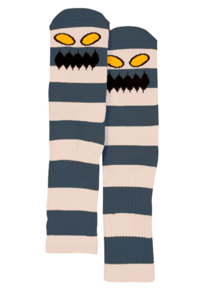 Toy Machine Monster Big Stripe Socks Blush