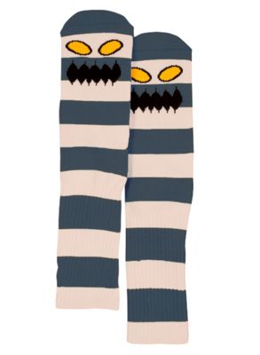 Toy Machine Monster Big Stripe Socks Blush
