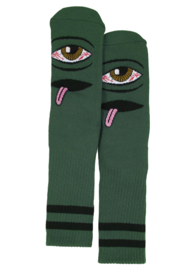 Toy Machine Bloodshot Eye Socks Forest