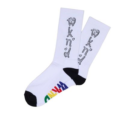 WKND Heart Socks White