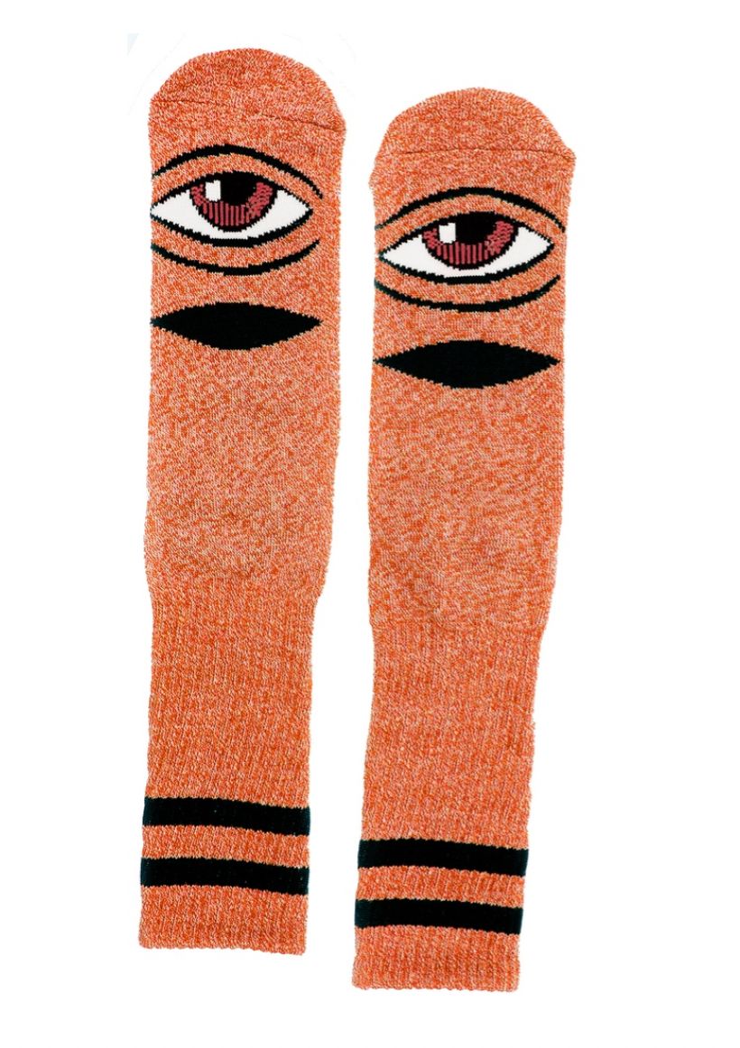 Toy Machine Heather Sect Eye Sock Orange