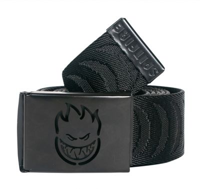 Spitfire Bighead Cutout Jacquard Belt Black/ Black 