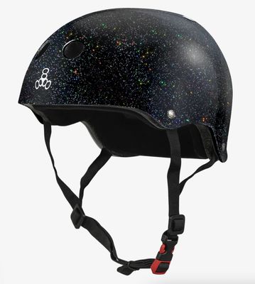Triple Eight Certified Sweatsaver Helmet Black Glitter S/M