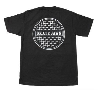 Skate Jawn Sewer Cap Tee Black Skate Jawn Sewer Cap Tee Black