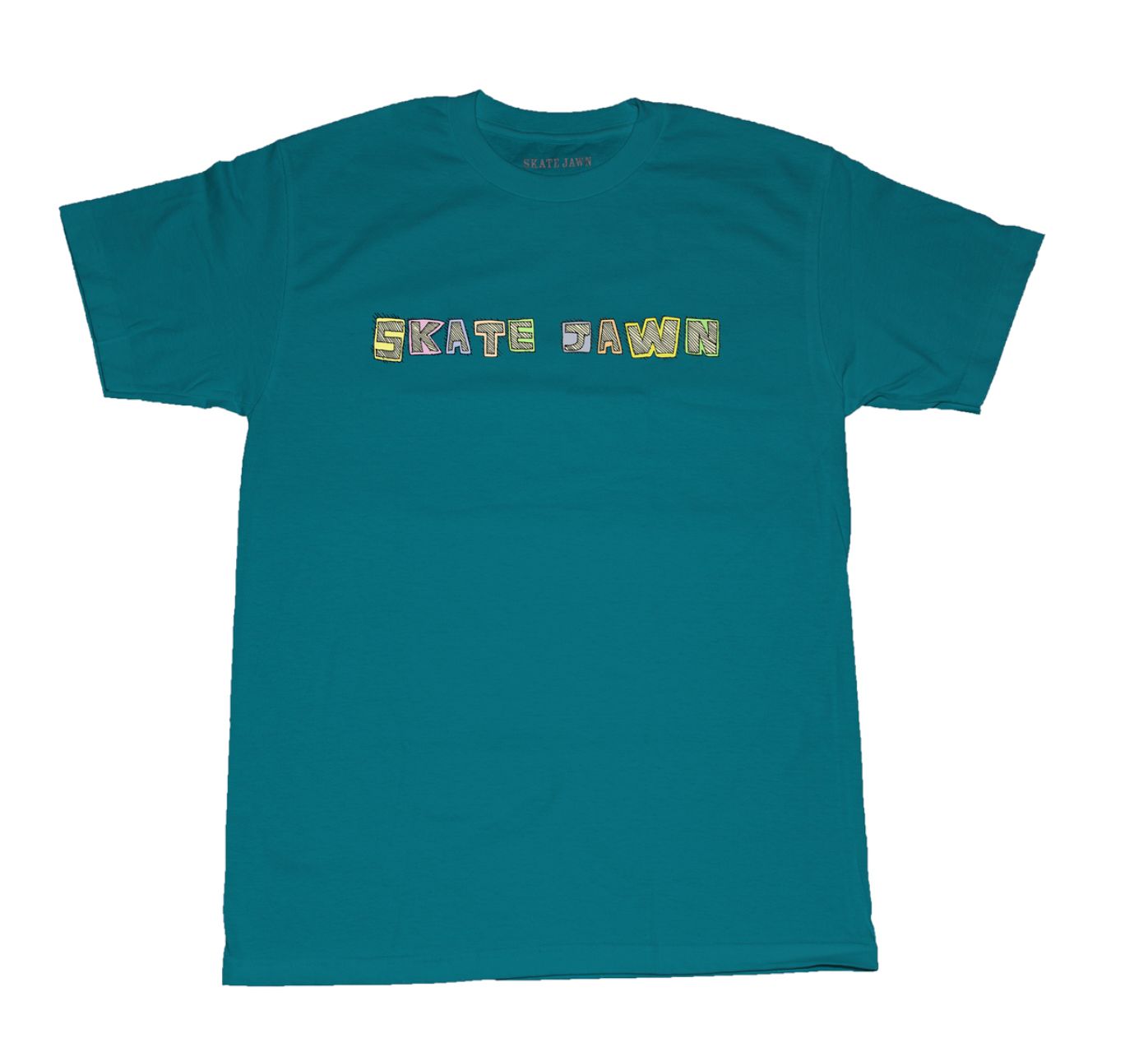 Skate Jawn Patchwork Tee Teal Skate Jawn Patchwork Tee Teal