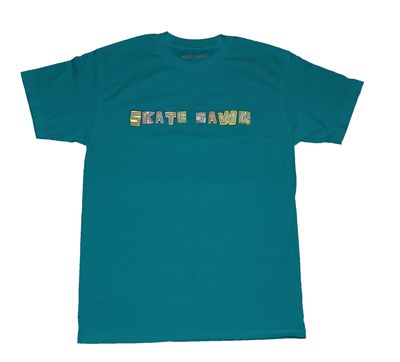 Skate Jawn Patchwork Tee Teal