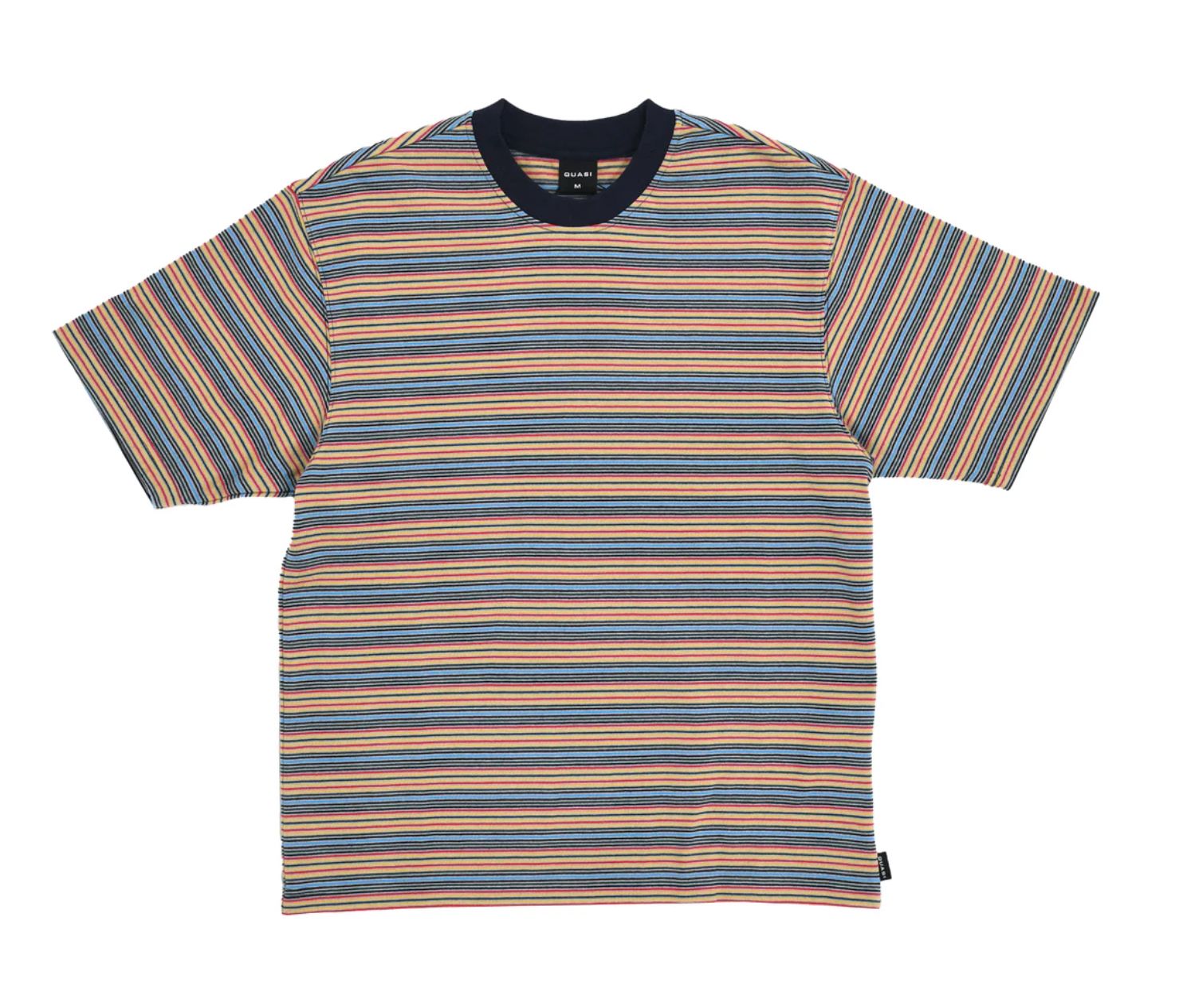 Quasi Bert Striped Tee Navy