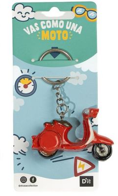 LLAVERO MOTO SCOOTER ROJA