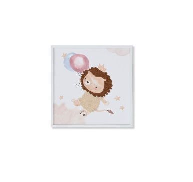 CUADRO LIENZO ANIMAL 3D LEON