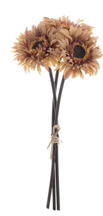 RAMILLETE FLORES VINTAGE MARRON