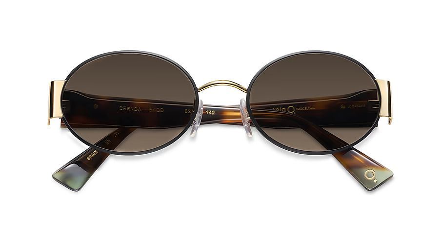 Occhiale da sole Etnia Barcelona BRENDA metallo nero-oro e tartaruga