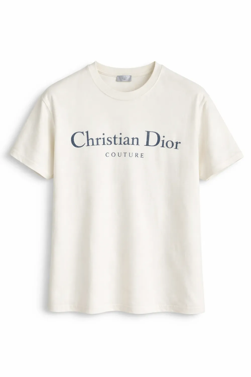 Christian Dior Couture White Men's Designer T-Shirt Luxury Cotton Dior Logo Tee