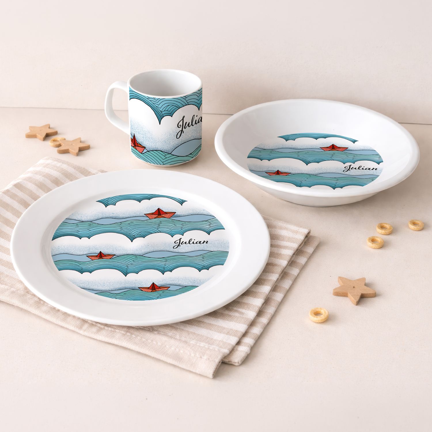 "Meeresträumer" (Geschirr-Set, 3-tlg.)