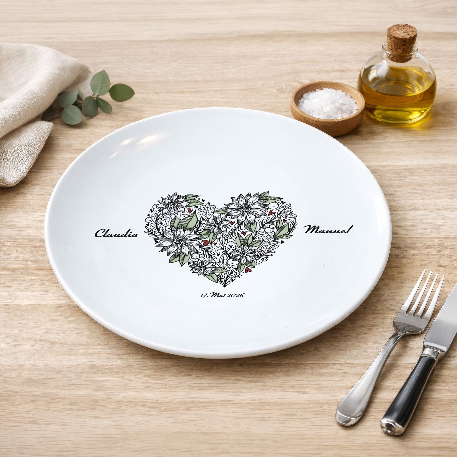 "Herzensblumen" (20/26 cm Durchmesser, individuell)