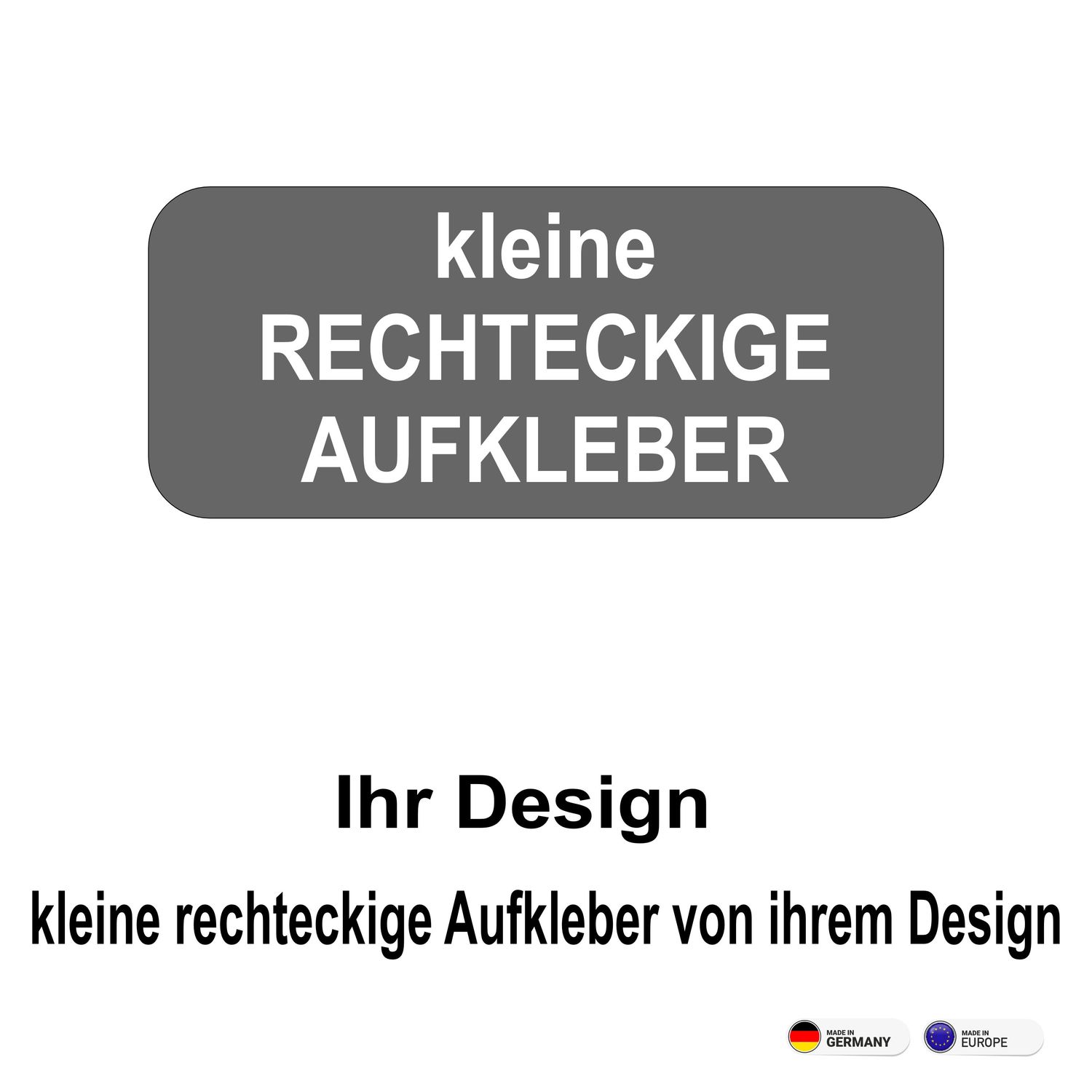 kleine rechteckige Aufkleber von ihrem Entwurf kleine rechteckige Aufkleber von ihrem Entwurf