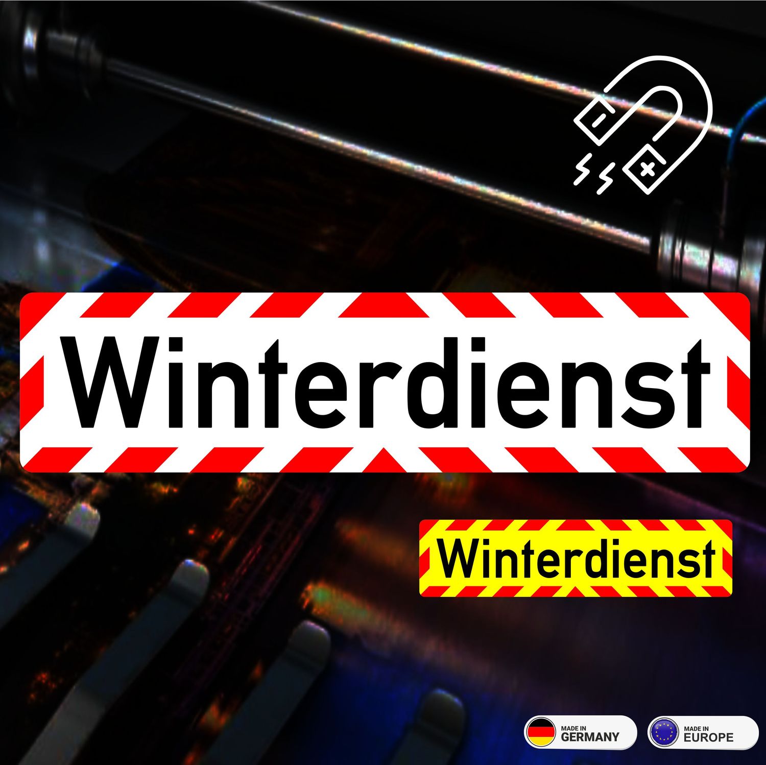 Winterdienst - Magnetschild