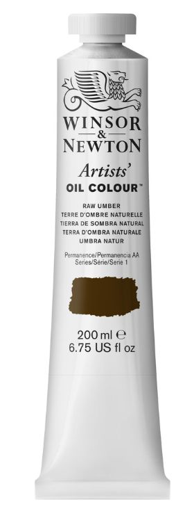 Windsor Artists Oil - 200ml - Raw Umber