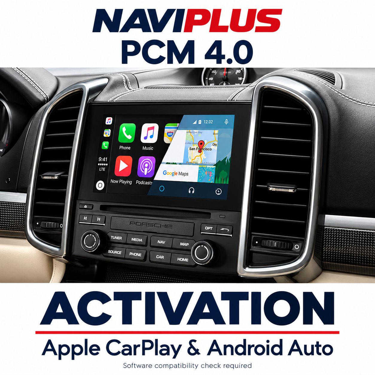Porsche PCM 4.0 Apple CarPlay &amp; Android Auto Software Activation