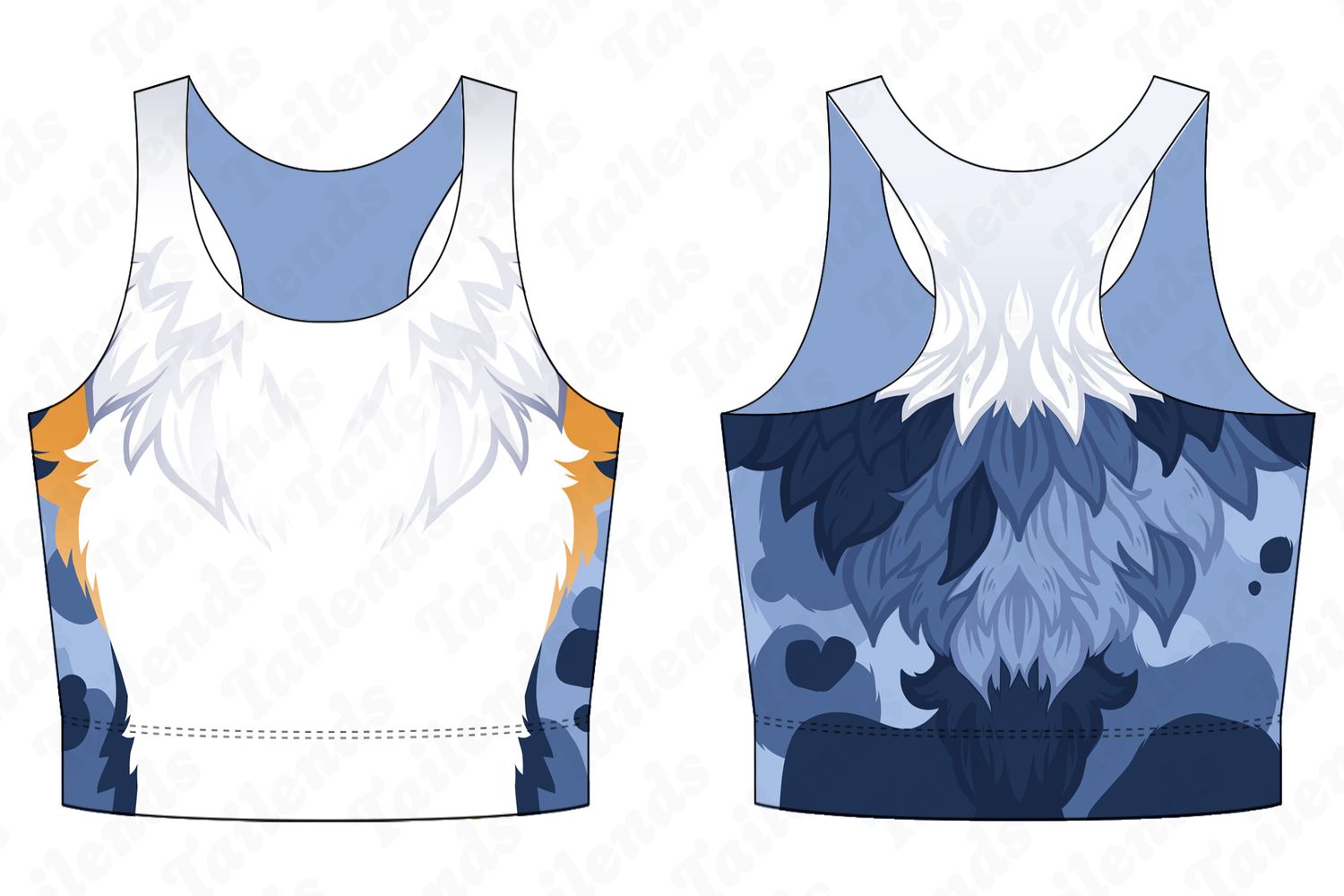 Australian Shep BLUE - Racerback Crop
