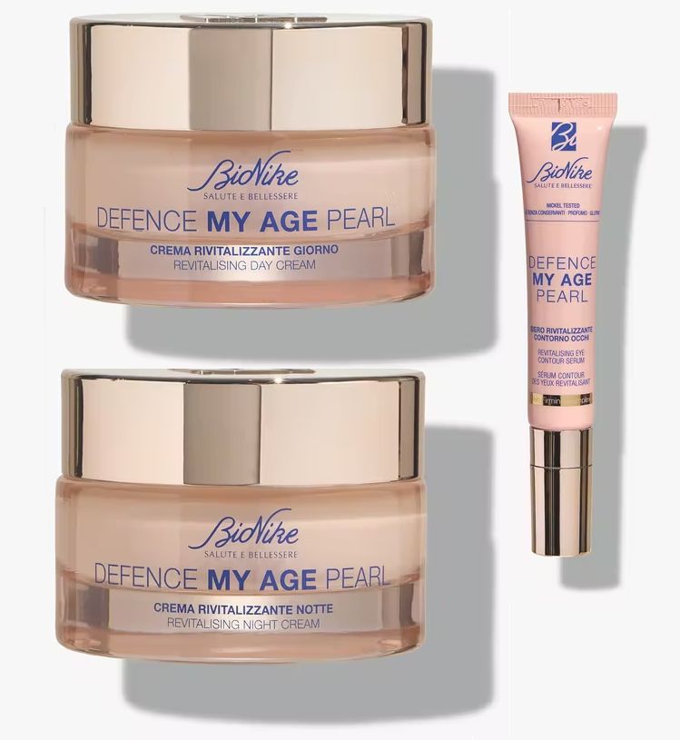 BIONIKE- DEFENCE MY AGE PEARL TRIO RIVITALIZZANTE / Crema Giorno + Crema Notte + Contorno Occhi
