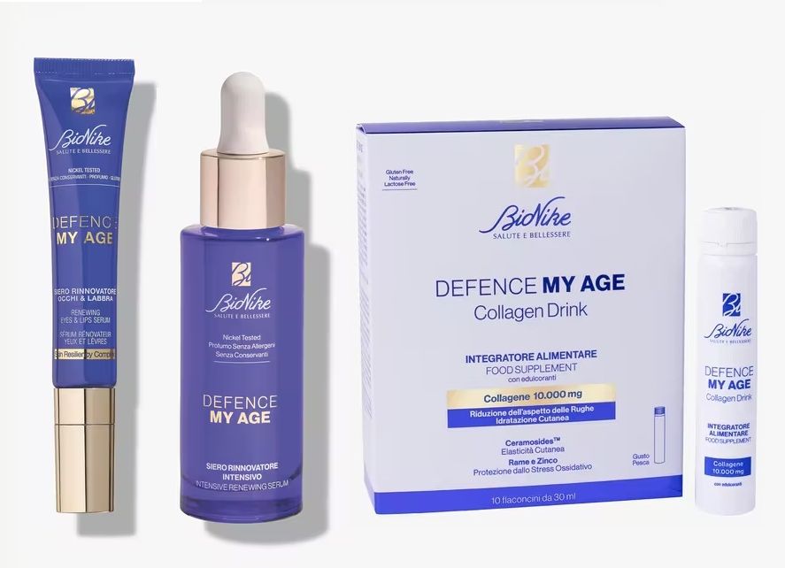 BIONIKE DEFENCE MY AGE TRIO RINNOVATORE/ Contorno occhi + Siero + Collagene