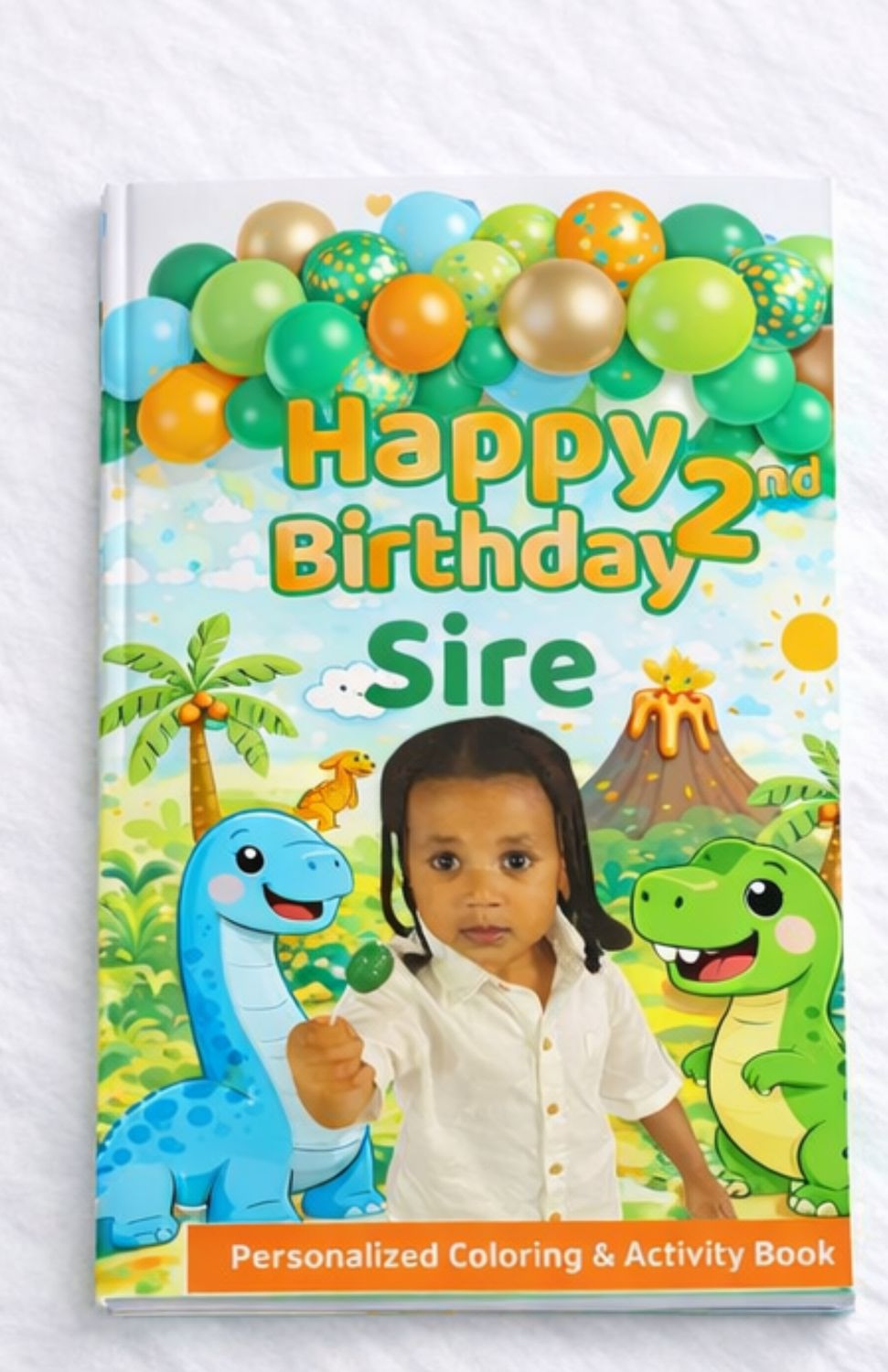 Personalized Dinosaur Coloring &amp; Activity Book