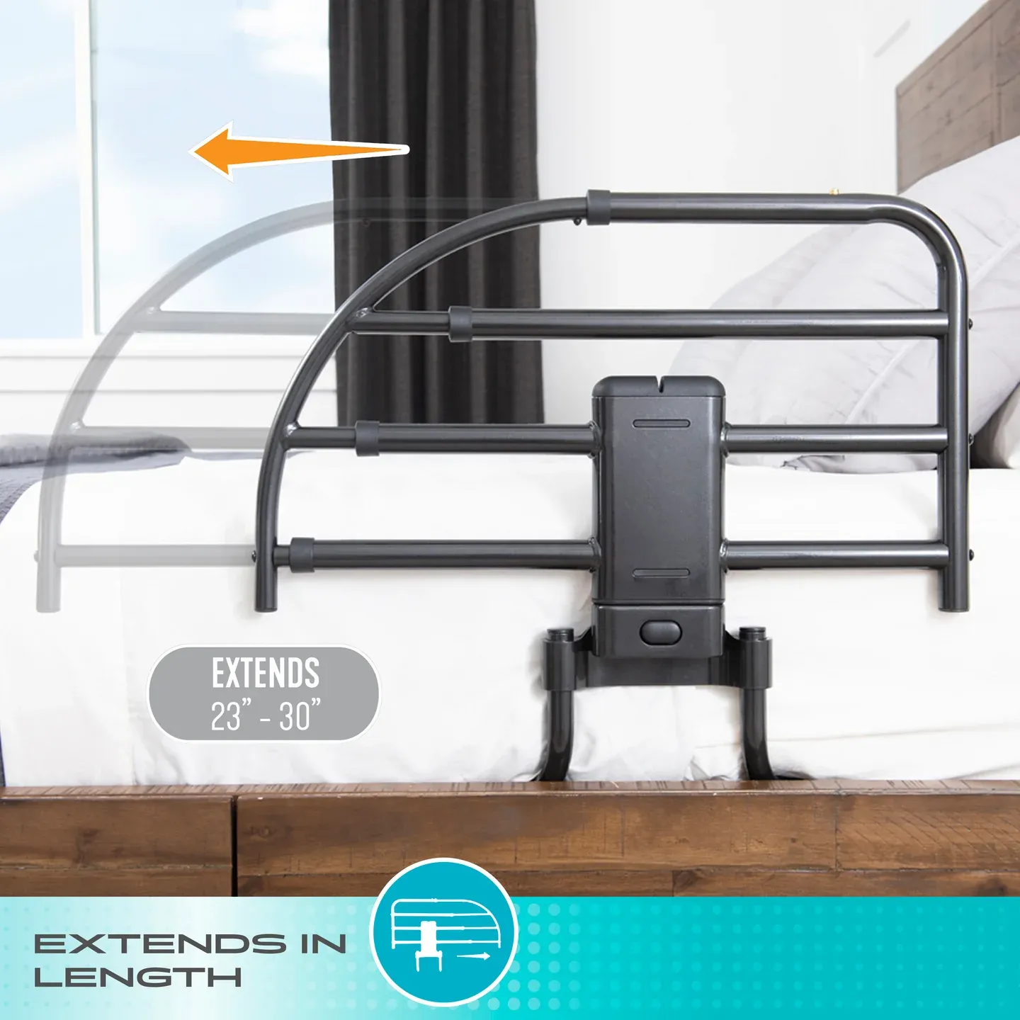 Stander Click-N-Go Extendable Bed Rail - #8965
