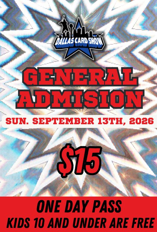 Sunday September 13th - General Admission