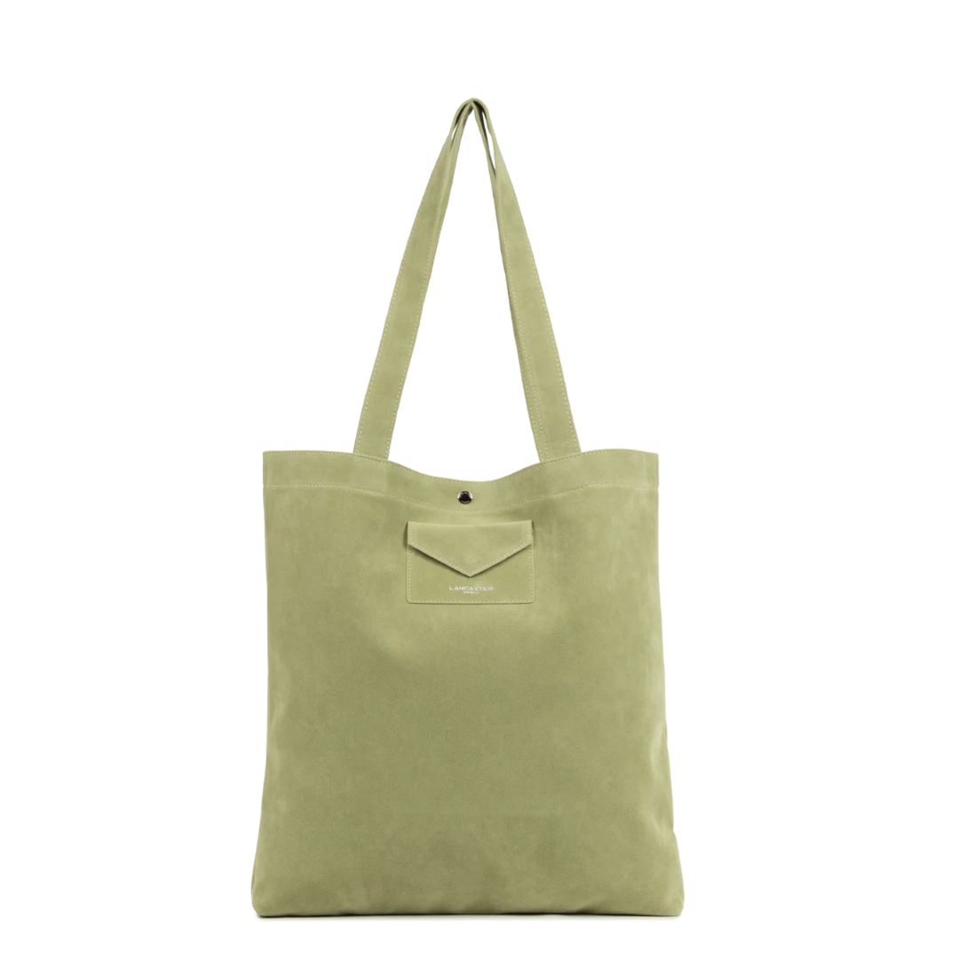 LANCASTER - Shopping grande suede look - Pistache