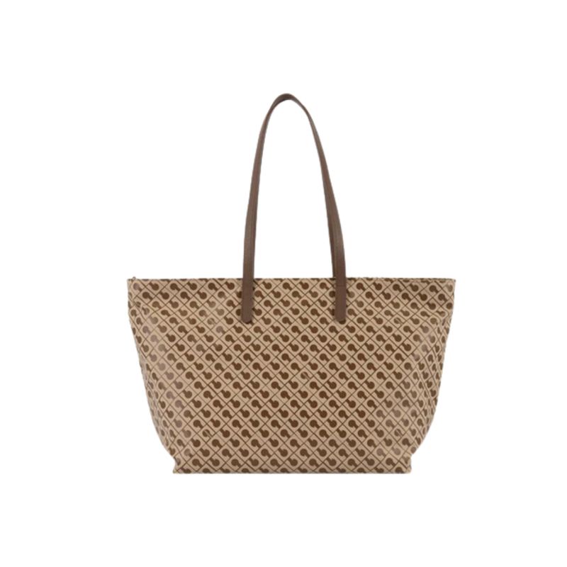 GHERARDINI - Shopper Grande in Softy - Tabacco/Burro