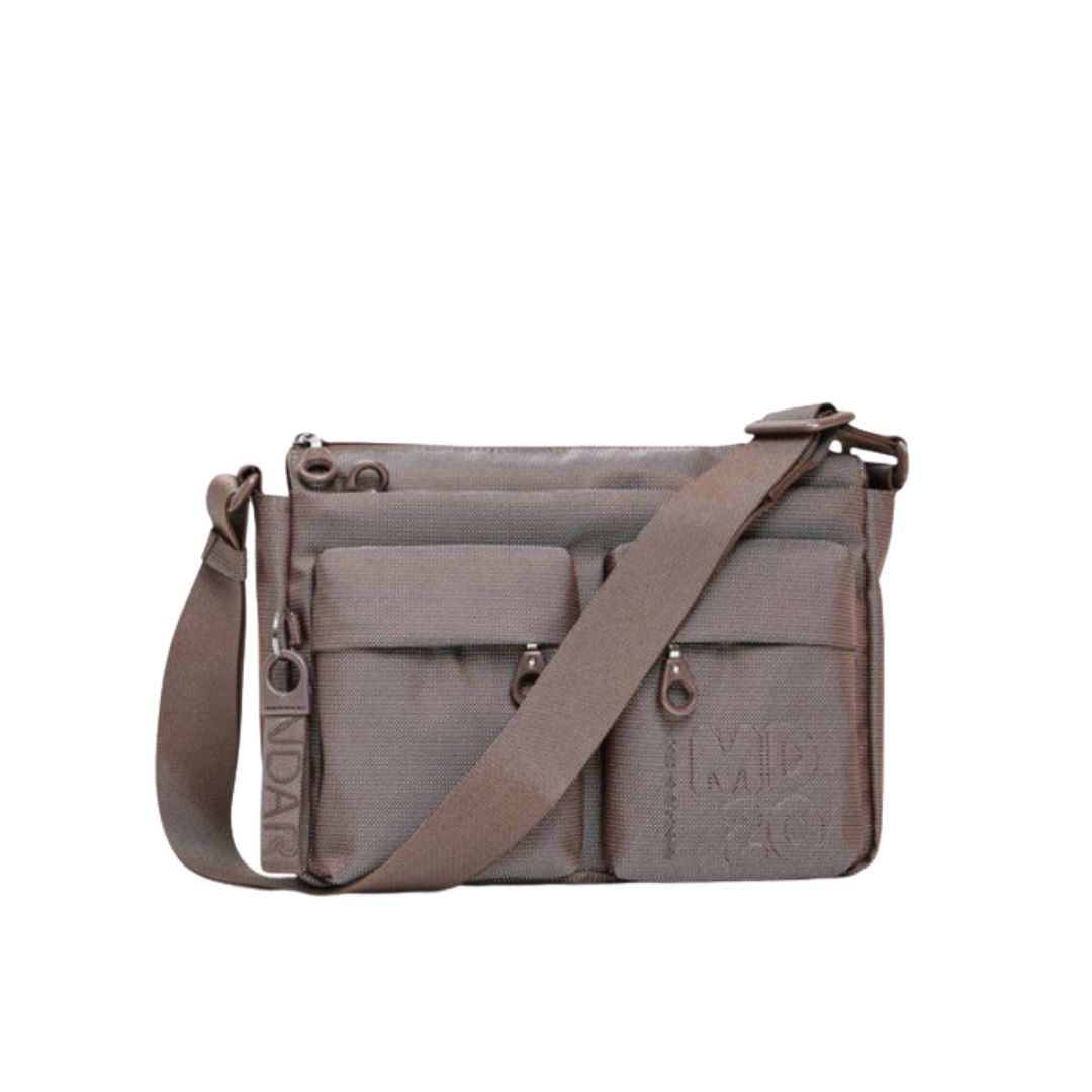 MANDARINA DUCK - MD20 Borsa Hobo doppia tasca - Taupe MANDARINA DUCK - MD20 Borsa Hobo doppia tasca - Taupe