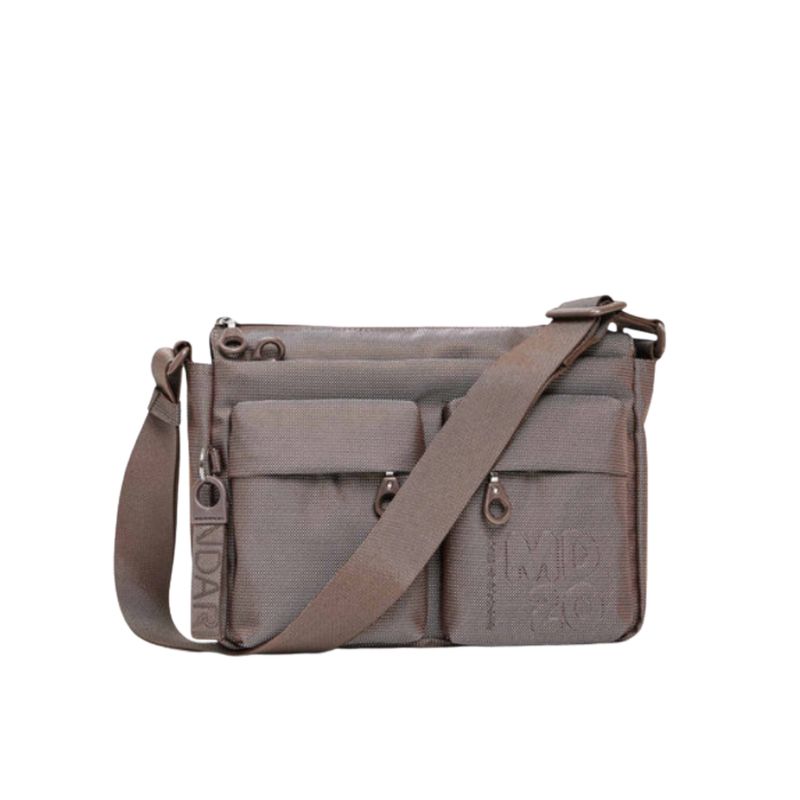 MANDARINA DUCK - MD20 Borsa Hobo doppia tasca - Taupe
