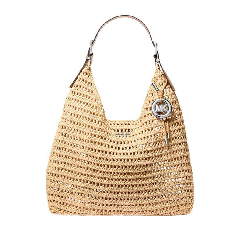 MICHAEL KORS - Nolita grande in crochet - Nat/Peanut MICHAEL KORS - Nolita grande in crochet - Nat/Peanut