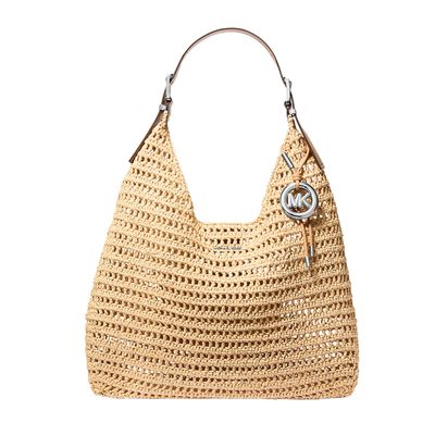 MICHAEL KORS - Nolita grande in crochet - Nat/Peanut