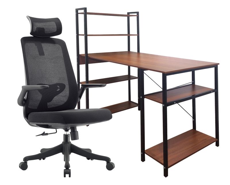 Ofix Desk 8 Table &amp; Chair Set (120x60) (Brown)