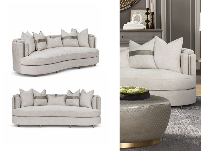 Ivory Luna Sofa, Off-white
