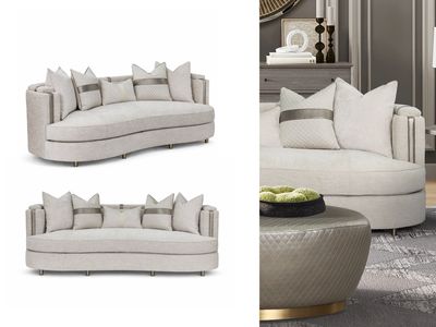 Ivory Luna Sofa, Off-white