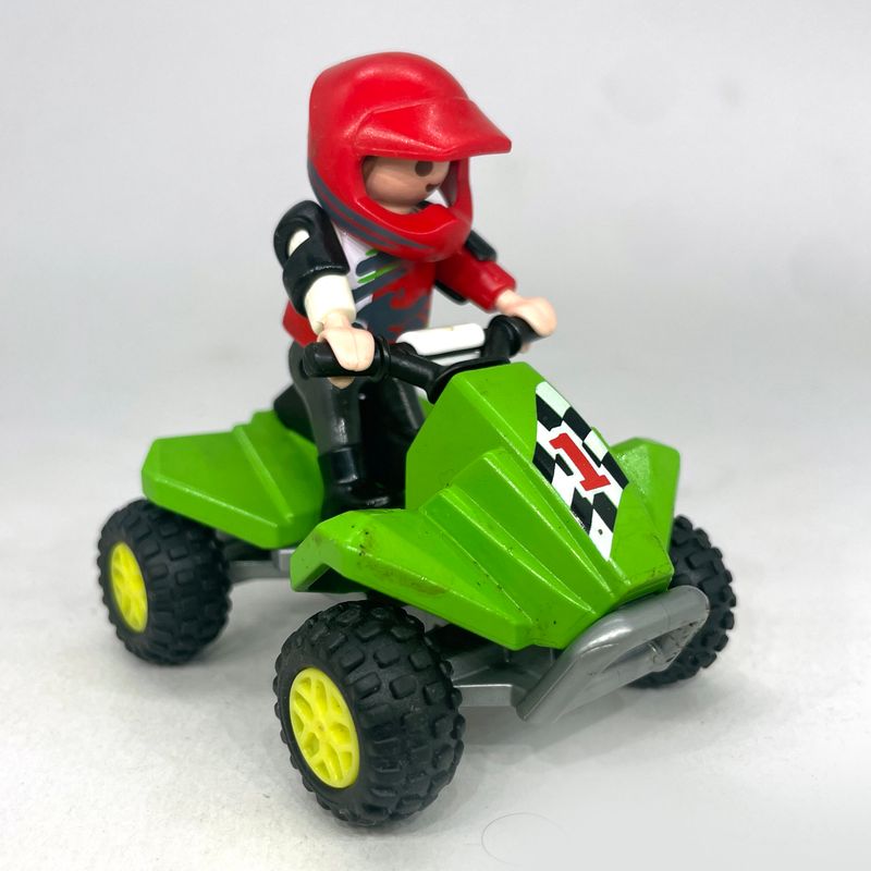 Playmobil mini quad enfant vert