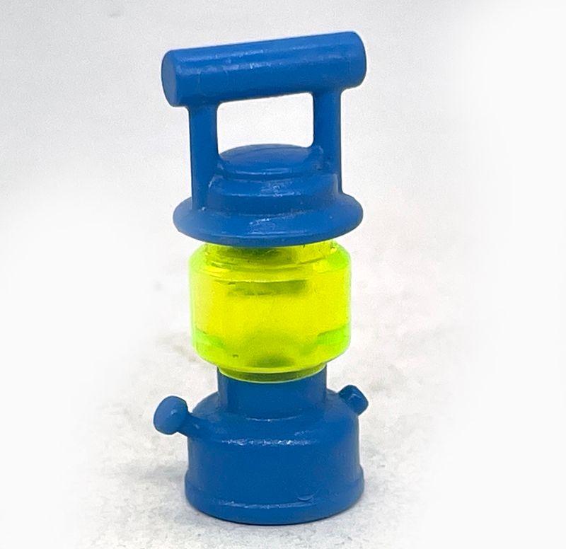 playmobil lampe à pétrole bleue