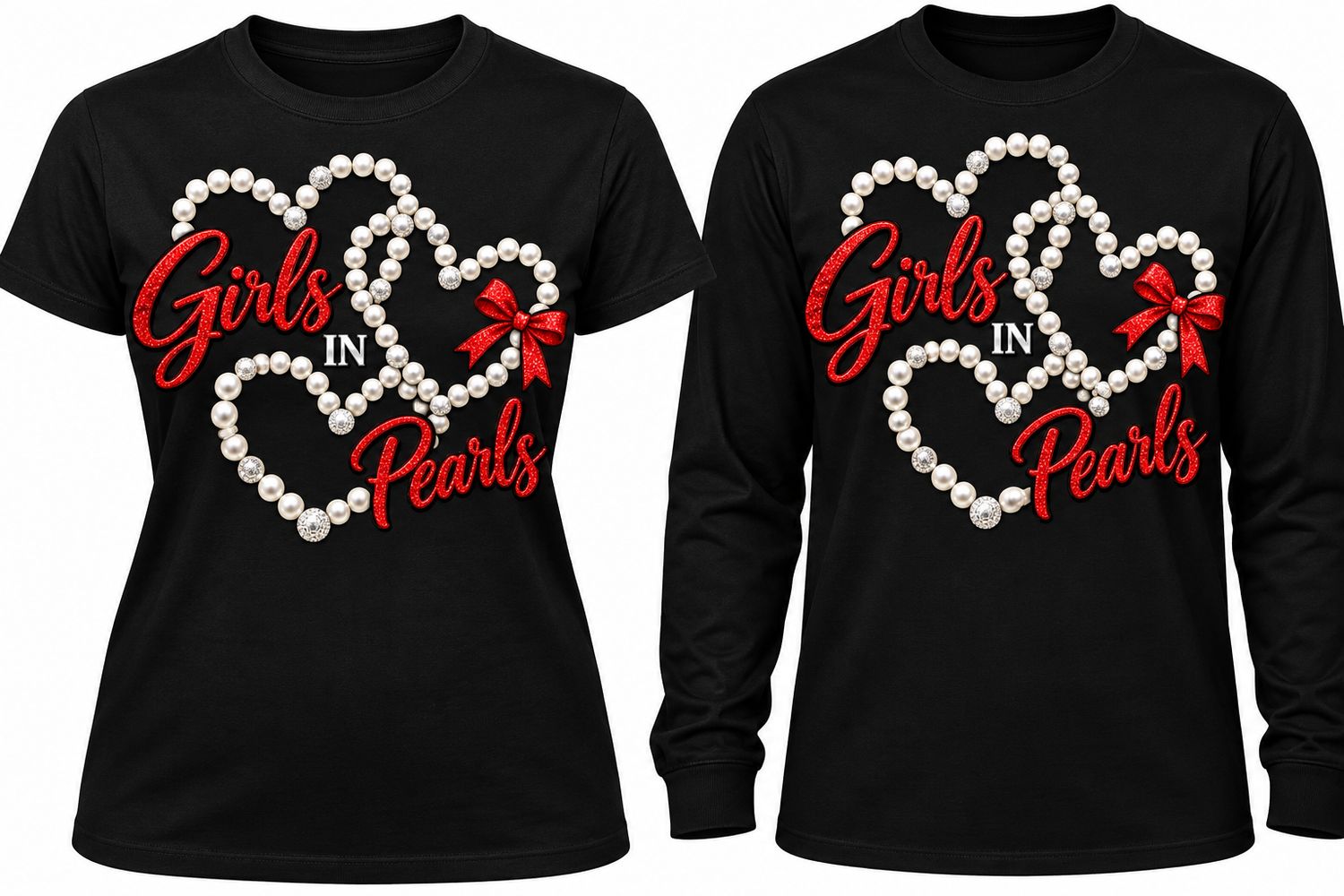 AB Hill Girls with Pearls tees