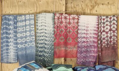 Esther van Waes - Zijden Shibori Sjaals