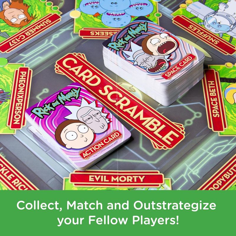 Rick & Morty Card Scramble Board Game (Board Game, NEW)